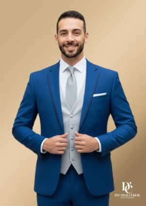 Traje Elegante Azul para Caballeros 006