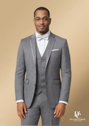 Traje Elegante Gris para Caballeros 069